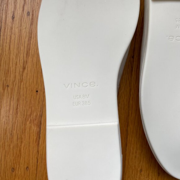 Never worn Vince Ballet Flats, size 8, white calf leather with black trim. - Picture 4 of 6